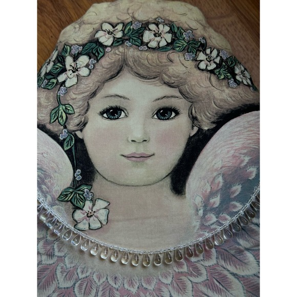 Dorothy Dear Designs Angel 3D Pillow Angelic Home Toy Works 1979 USA VTG 18"x13" - Picture 3 of 11